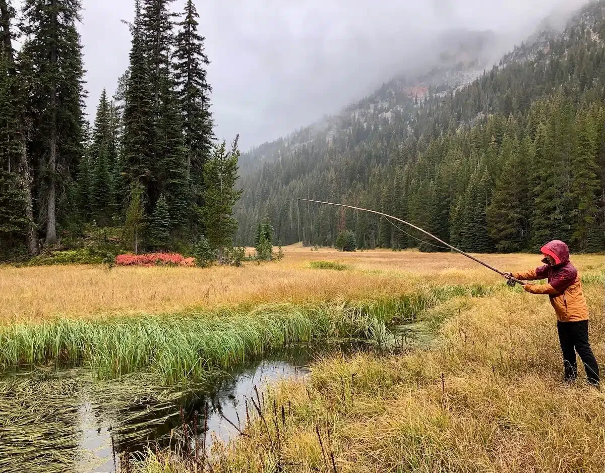 Glamping in Oregon Fly fishing