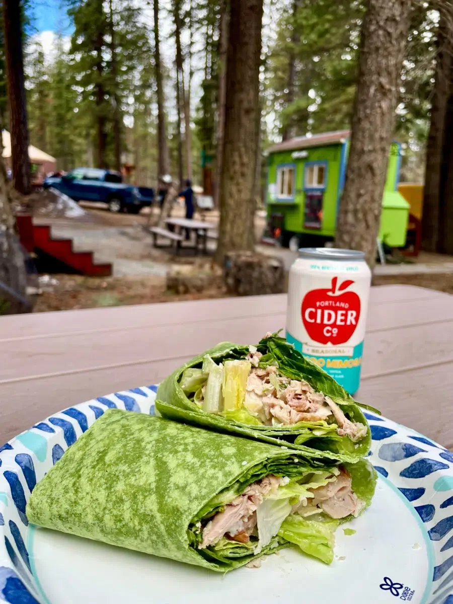 Ceasar wrap at Crater Lake Zipline
