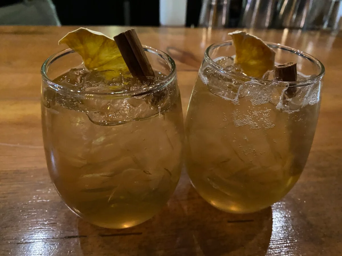 Our non-alcoholic welcome drinks at the SCP Redmond Hotel.