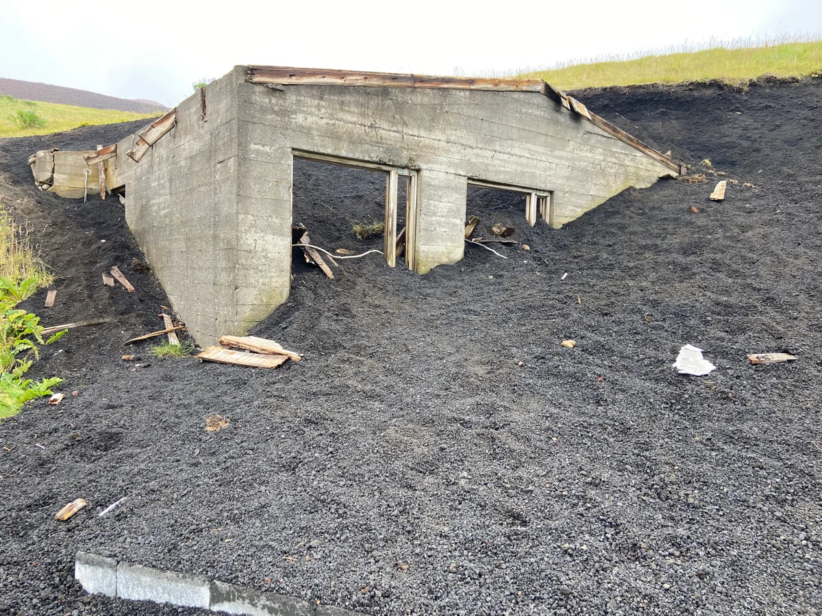 Vestmannaeyjar, Iceland, volcano eruption.