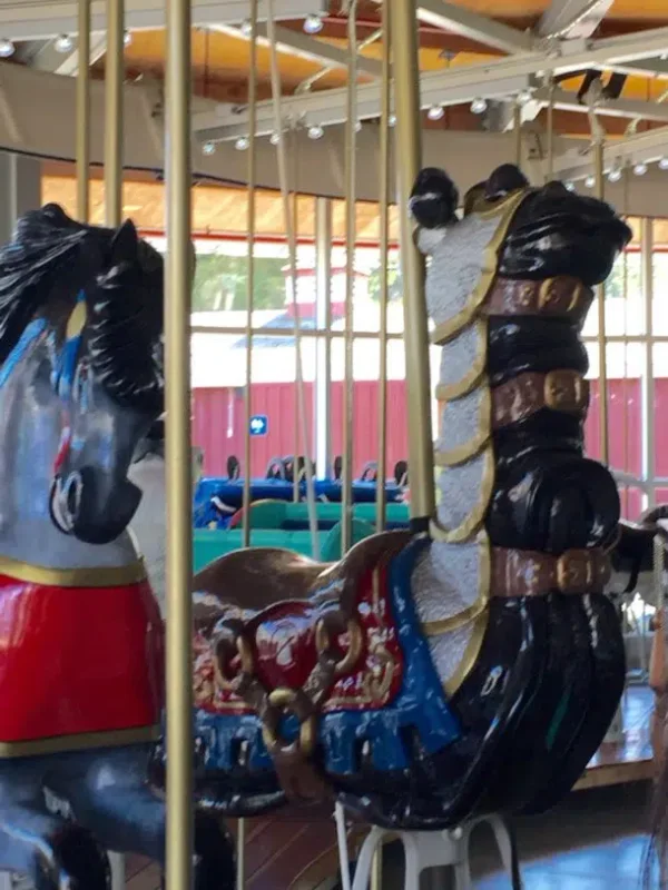 Armored slug on Point Defiance carousell in Tacoma