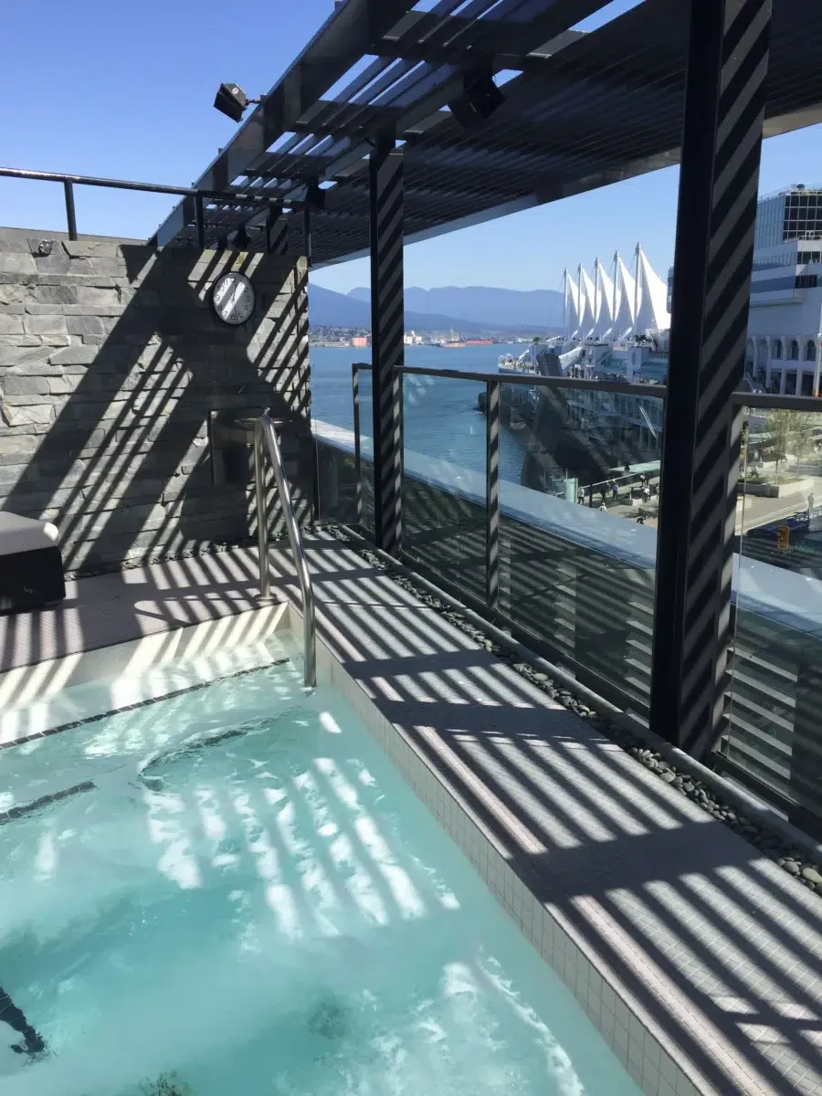 Hot tub at Fairmont Pacific Rim