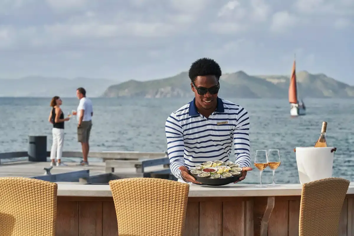 Four Seasons Resort Nevis Pier Bar.