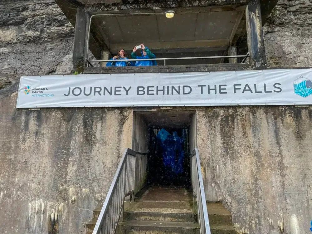 2nd story observation deck in Journey Behind the Falls