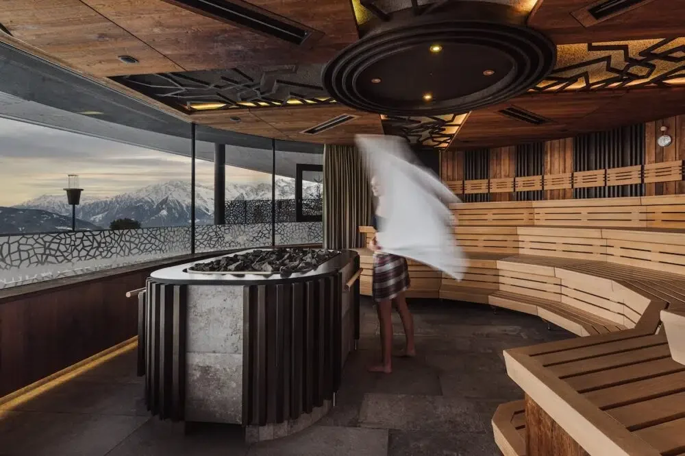 sauna at Chalet Mirabell