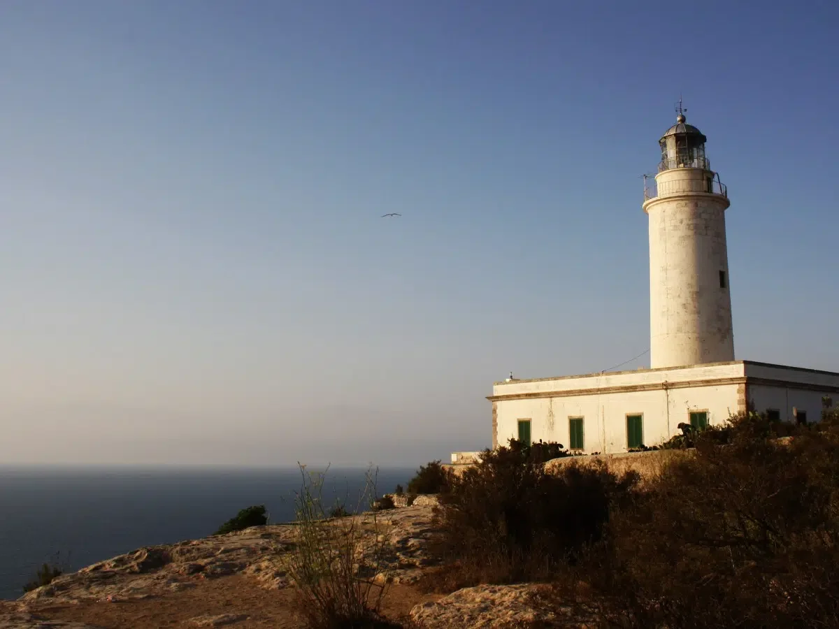 The lighthouse on Formentera. Photo by ElisaRiva via Pixabay.