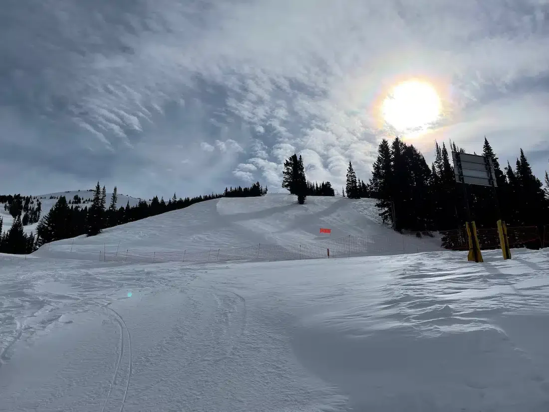 Cordoroy Run at Grand Targhee Ski Resort.