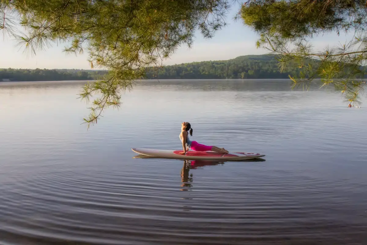 The lake at Kripalu Center.